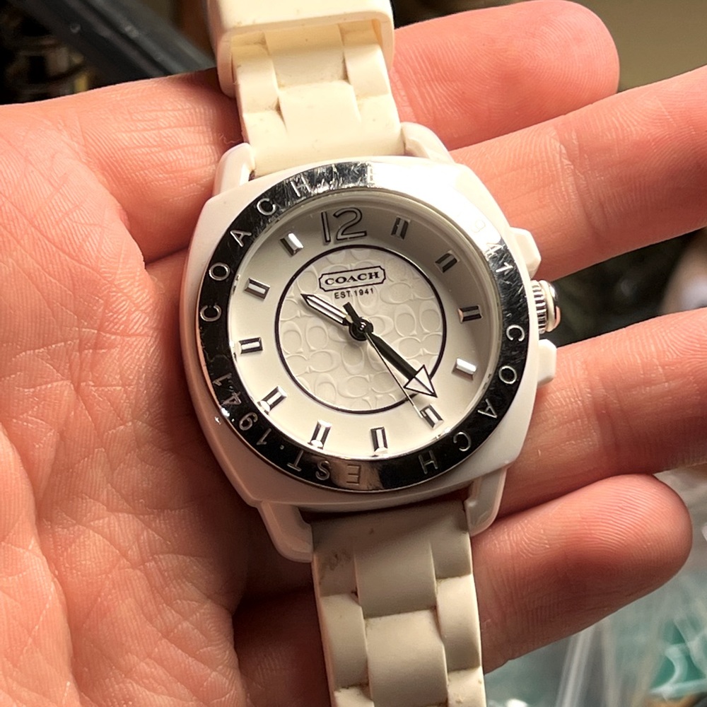 Coach Watch Women’s White Multicolor